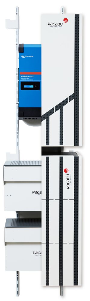 Schnitt ins Innere des Pacadu Compact Stromspeichers